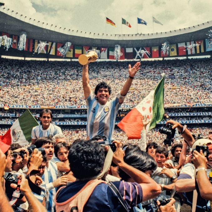 Maradona lifts the World Cup: David Yarrow's best photograph | Photography | The Guardian